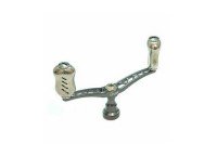 LIVRE 3832 Double Handle Wing 100 Fino Knob for Shimano S2 #Gunmetal/Titanium