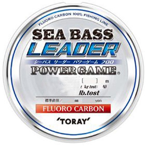 TORAY Powergame Sea Bass Leader Fluoro [Natural] 30m (14lb)
