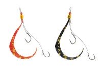 JACKALL Ranbu BinBin Switch Spare Rubber Hook Set #9/#9 Orange & Black/Gold Set (2SET)