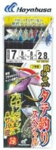 HAYABUSA Kuwase Sabiki Tate Tsuri Special Holo Flash Appeal MIX and Saba Kawa SS424 7 Hook Rig 6-5-2.8 HAYABUSA Kuwase Sabiki Tate Tsuri Special Holo Flash Appeal MIX and Saba Kawa SS424 7 Hook Rig 6-5-2.8
