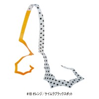 GAMAKATSU Luxxe 19-329 Ohgen Silicone Necktie Spiky Curly #18 Orange / Game Black Spot