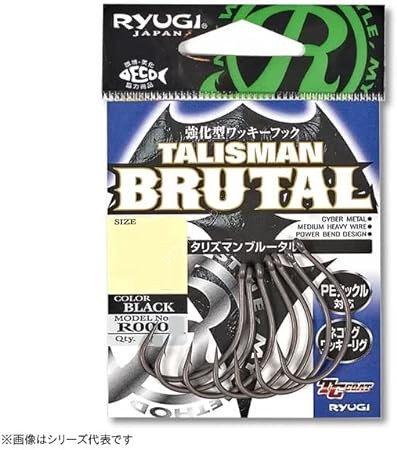 RYUGI Talisman Brutal R0004 [TC Black] #4/0 (5pcs)