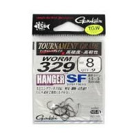 GAMAKATSU Worm 329 Hanger SF [NS Black] #8 (9pcs)