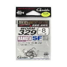 GAMAKATSU Worm 329 Hanger SF [NS Black] #8 (9pcs)