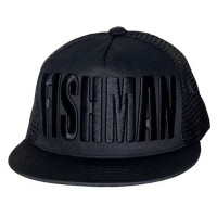 FISHMAN Mesh Flat Cap Black