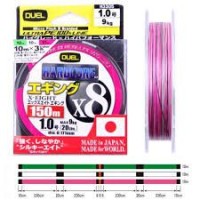 DUEL Hardcore X8 Eging [10m x Green&White&Pink] 150m #0.6 (13lb)