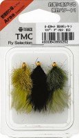 TIEMCO Area Fly A-43 Set BH Melty Yarn Marabou Dark Color #12
