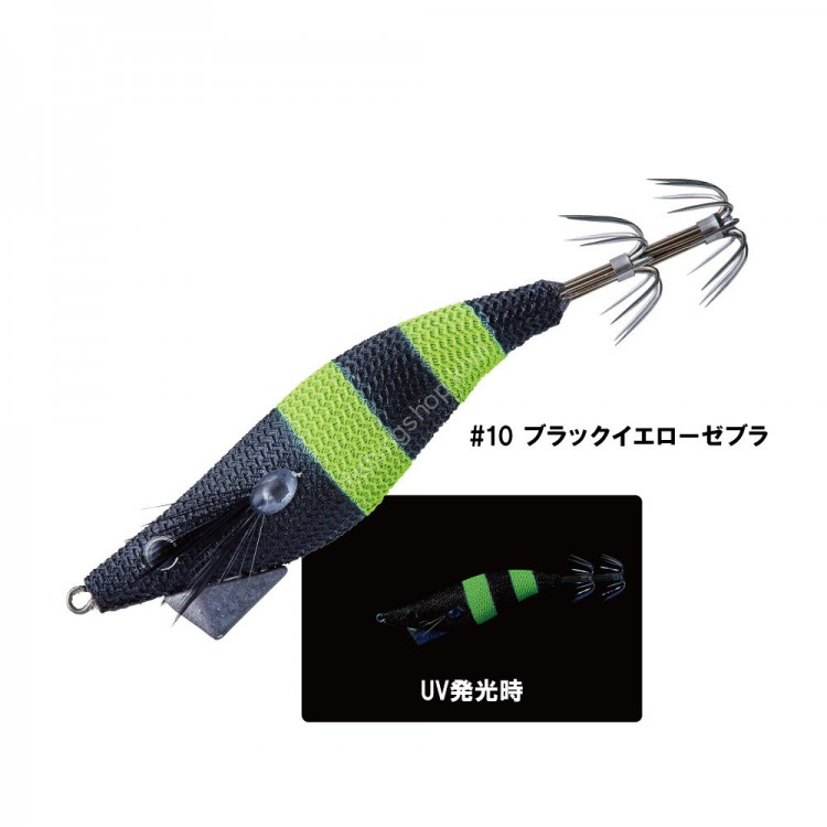 GAMAKATSU IK-067 Speed Metal Egi Dropper No.1.8 #10 B Yellow Zebra
