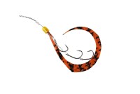 JACKALL BinBin Hook Muso Necktie Hook Set #Shima Shima Brown Lame (3 Hooks)