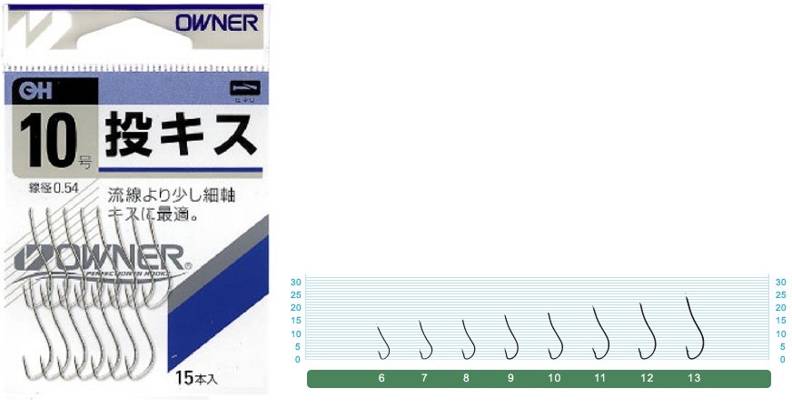 OWNER OH Nage Kisu #7 Hooks, Sinkers, Other buy at Fishingshop.kiwi