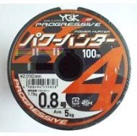 YGK Power Hunter Progressive [10m x 5color] 100m #0.8 (5kg)