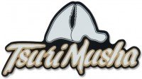 TSURI MUSHA Kuchi Shiro Sticker Black