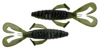 NORIES Front Flapper Curly 4" #523 Blue Gill/Dark Watermelon Back