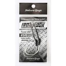 NATURE BOYS Iron Hook SS Single [Stealth Black] #3/0 (2pcs)