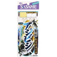 SASAME Gekizuri Aji Bishi D-814 [Gold] 2 Hooks 11-3 (2pcs)