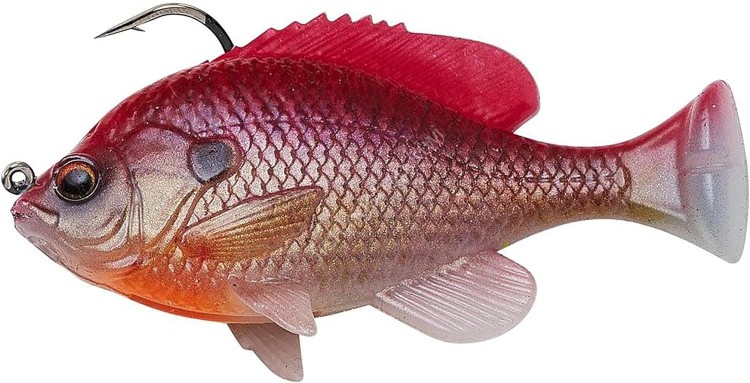 SAVAGE GEAR 3D Pulse Tail Blue Gill 4'' MS #PNKGL Pink Gill
