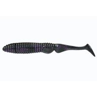 JACKALL Ammonite Shad 4.5" Maruhata Sexy Black Worm