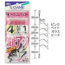 SASAME Hato Aji Pink Bait S-863 [Gold] 5 Hook 4-0.6