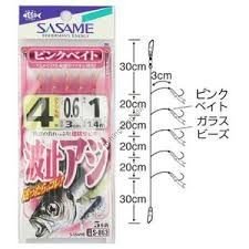 SASAME Hato Aji Pink Bait S-863 [Gold] 5 Hook 4-0.6