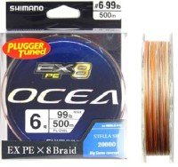 SHIMANO PL-O98L Ocea EX8 PE Concept Model "Plugger Tuned" [10m x 5colors] 500m #6 (99lb)