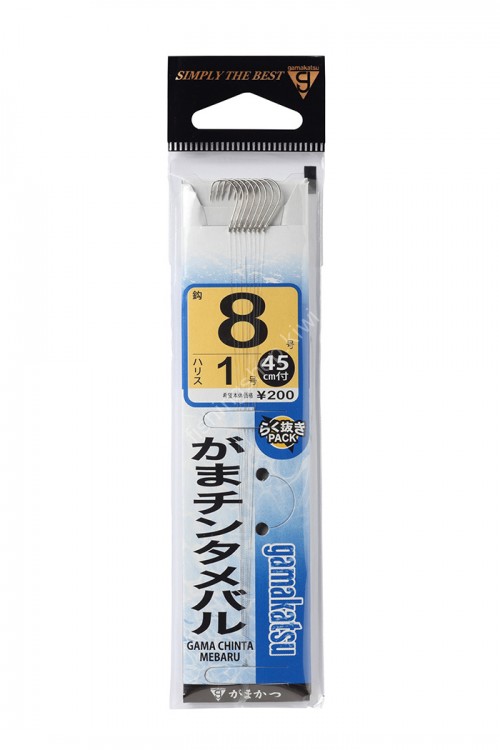 GAMAKATSU Chinta Mebaru w/45cm thread [White] #10 (6pcs)