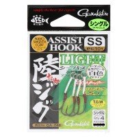 GAMAKATSU Assist Hook Shore Jig Light Single [Nano Smooth Coat] #10 SS (4pcs)