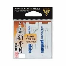 GAMAKATSU Tanago Bari w/Tetoron Line Half Moon [Brown] (6pcs)