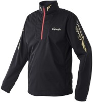 GAMAKATSU GM3713 Pullover Zip Shirt (Black x Gold) M