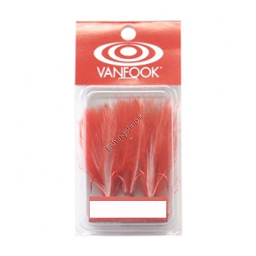 VANFOOK Feather Treble DT-F33R [Red & Red] #4 (3pcs) Discontinued