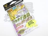 GAMAKATSU Wakasagi Chain Long Harris Sleeve #6 (6pcs)