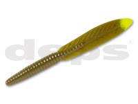 DEPS DeathAdder Eel 6.5'' #119 Green Pumpkin/Chart Tail