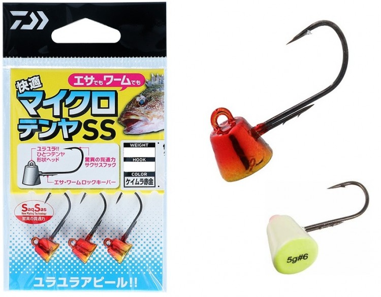 DAIWA Kaiteki Micro Tenya SS [Keimura Akagane] 5g #4 (3pcs)