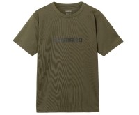 SHIMANO SH-021W Dry Logo T-shirt Short Sleeve Khaki XS