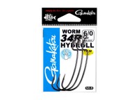 GAMAKATSU Worm 34R HYDROLL #6/0 (3 pcs)