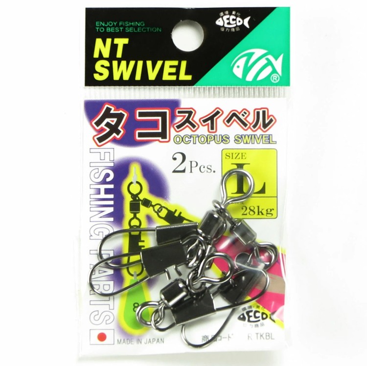 NT Swivel Tako Swivel [Black] L (2pcs)