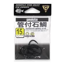 GAMAKATSU Ishidai Ring Eye [Black] #15 (7pcs)