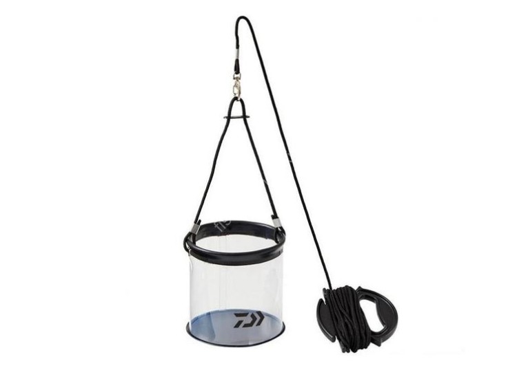 DAIWA Portable Water Bucket 13 A #Clear Black