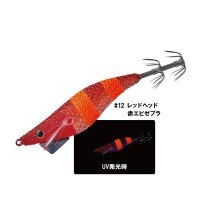 GAMAKATSU IK-067 Speed Metal Egi Dropper No.1.8 #12 RH Red Ebi Zebra