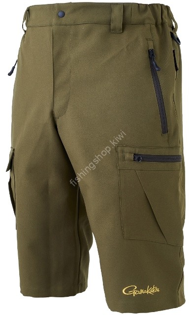 GAMAKATSU GM3702 Fishing Shorts (Olive Drab) L