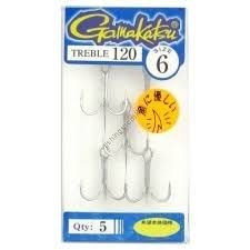 GAMAKATSU Treble 120 [Silver] #6 (5pcs)