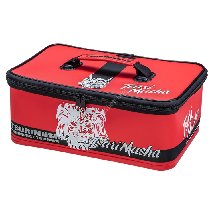 TSURI MUSHA F21903 Tools & Lunch Box Rectangular #Musha Red