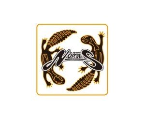 NORIES Design Sticker Gecko S 05 SQ #WH White