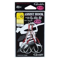 GAMAKATSU Assist Hook GA030 [Silver] #2/0 Double Middle (2pcs)