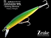 ZEAKE S_Gravityy Minnow 95 # SGM95002 Green Gold Orange Belly