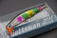 JA-DO Gottsuan Minnow 89F #26 Black Aurora Rainbow