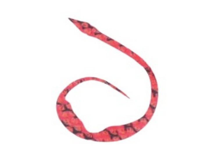 START Silicone Necktie Magical Jr. #30 Red Zebra (3 pcs)
