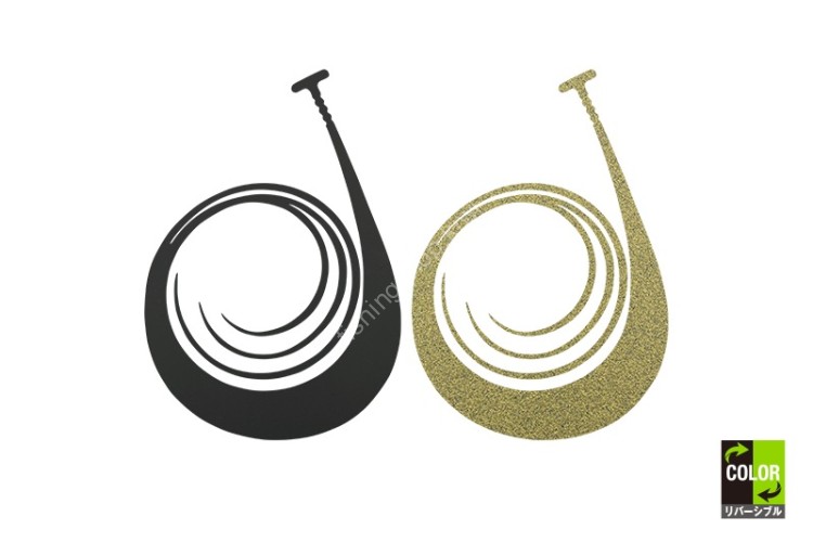 JACKALL Bin-Bin Dama Custom Necktie King Curly #F-0328 ShimaShima Black