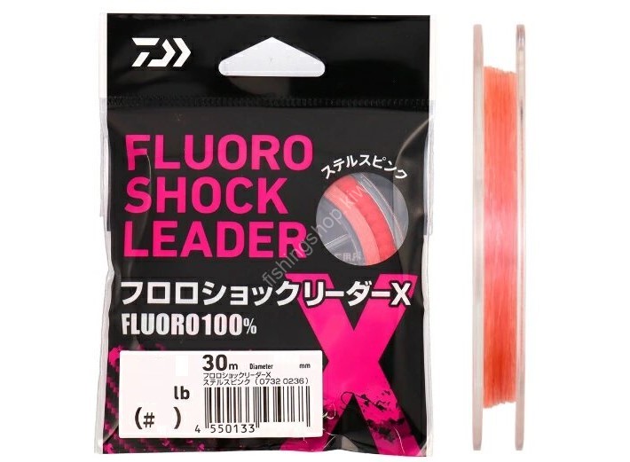 DAIWA Fluoro Shock Leader X [Stealth Pink] 30m #0.8 (3lb)