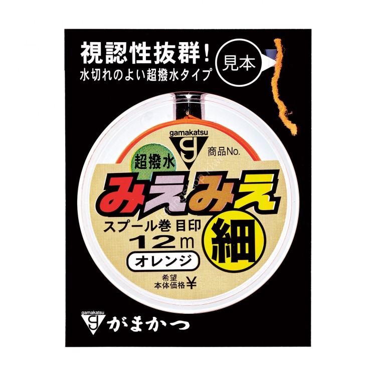 GAMAKATSU MieMie Spool Mark Meijirushi Kiwame Thick [Orange] 12m