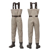 PROX PX3322L Teflon Polyester Waders (Chest/Felt Spikes) [Light Camel Beige] L